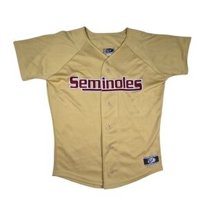 Vintage FSU Seminoles OT Sports Officially Licensed Baseball Jersey sz Youth L